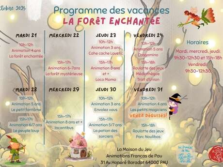 Animations Vacances octobre Francas