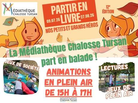 La Médiathèque Chalosse Tursan part en balade