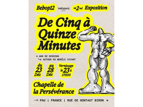 Exposition Adrien Manso Bebop12 : De Cinq à Quinze Minutes