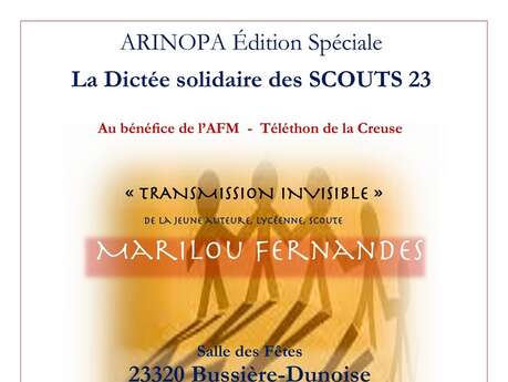 Dictée publique au profit de l'AFM- Téléthon de la Creuse