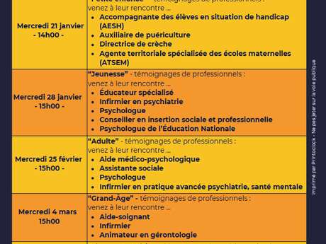 Showroom des Métiers : Jeunesse