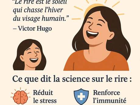 Yoga du rire sur le thème des vacances