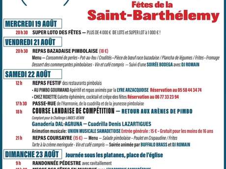 Fêtes de la Saint Barthélémy