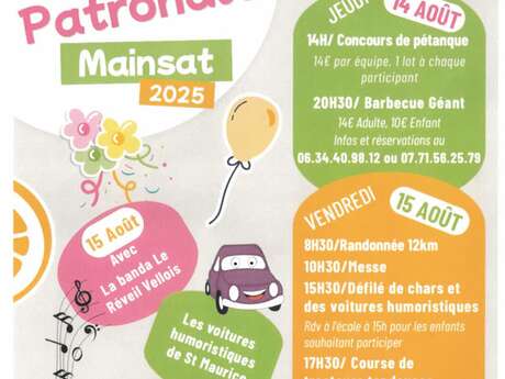 Fête Patronale de Mainsat