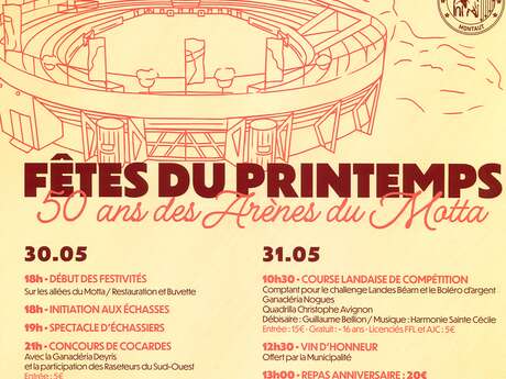 Fêtes de Printemps : 50 ans des arènes du Motta