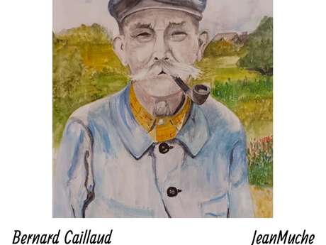 Grand-Père à l'exposition, par Bernard CAILLAUD