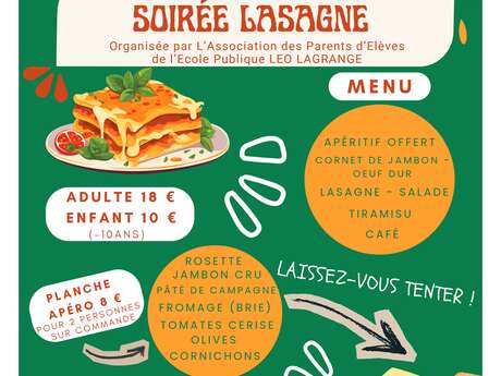 Soirée lasagne