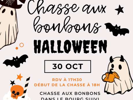 Chasse aux bonbons d'Halloween