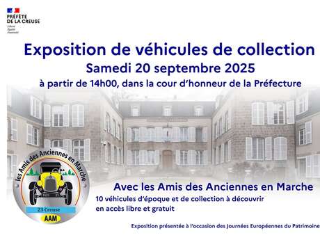 Journées Européennes du Patrimoine : exposition de Véhicules d'Epoque