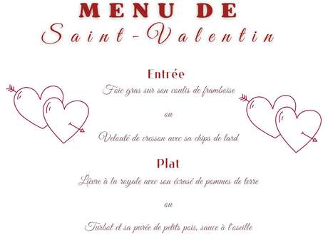 Le Coq d'Or : Menu de la Saint-Valentin