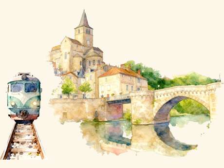 Les Échappées Ferriviaires en Sud Vienne Poitou - Visite de Montmorillon au départ de Lussac-les-Châteaux