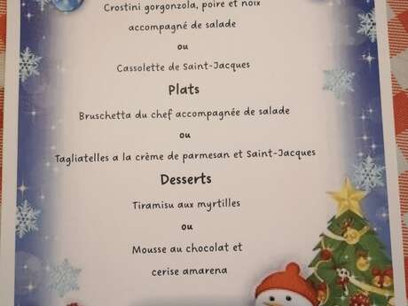 Menu Festif au Vénitien