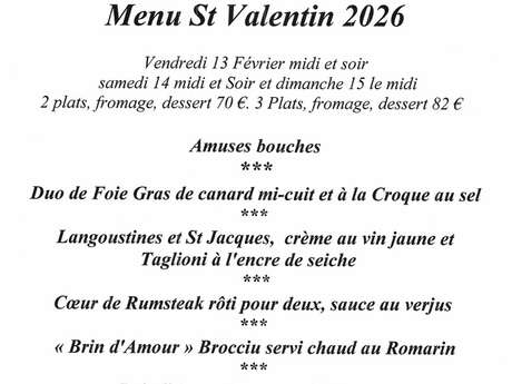 Saint-Valentin à la Gourmandière