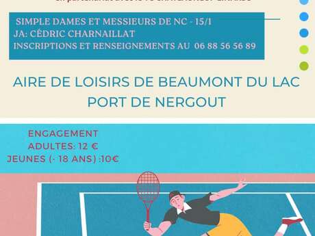 Tournoi open de tennis homologué FFT