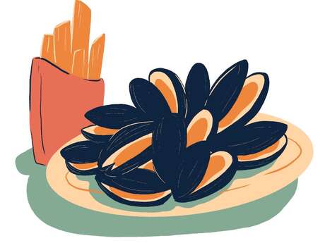 Repas moules frites
