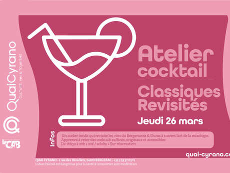 Atelier cocktail | Bergerac Blanc Sec : Classiques revisités