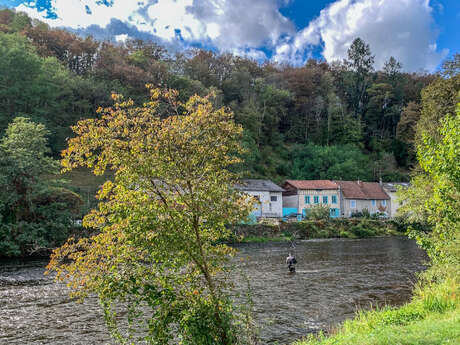 Parcours de pêche aux salmonidés du vieux pont de Noblat