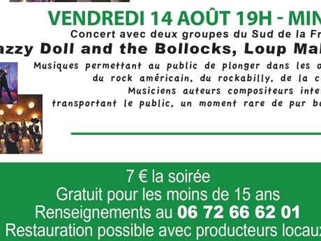 Concert : Crazzy Doll and the Bollocks, Loup Malevil