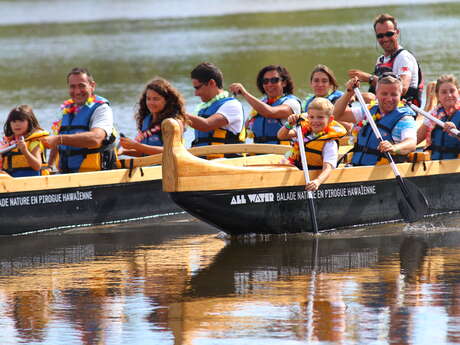 Balade nature en pirogue hawaïenne - fête des pères