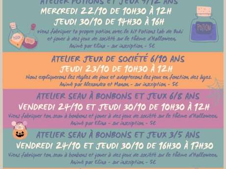 Atelier Jeux de société 6/10 ans Atelier Jeux de société 6/10 ans