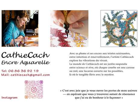 Exposition: CathieCach - Encre aquarelle
