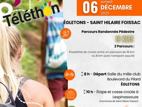 Téléthon : randonnée + repas