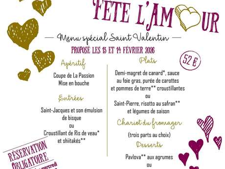 La Table de Chamborand fête l'Amour