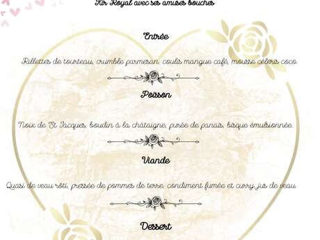 Menu de la Saint-Valentin