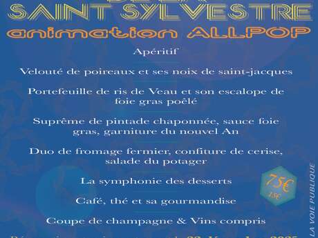 Réveillon 2025 avec Animation musicale