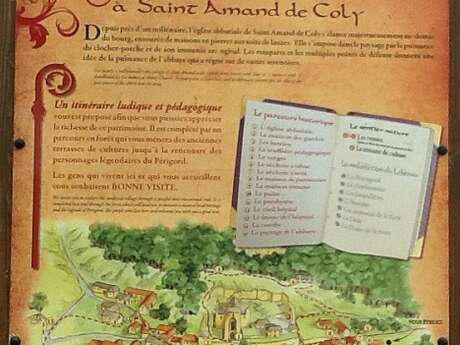 Itinéraire de St Amand de Coly-Plus Beaux Villages de France