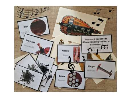 Pim, pam, pet ! Jeux sur les instruments de musique.