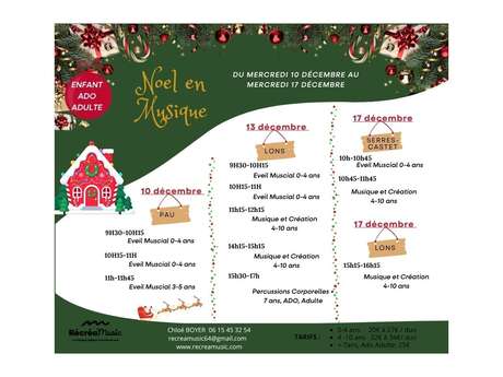 NOEL en Musique Eveil Musical 0-5 ans