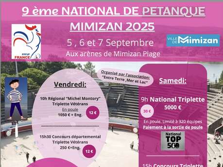 Concours de pétanque officiel National en triplette