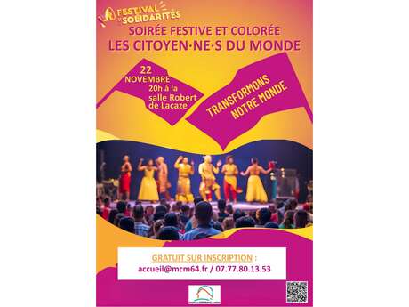 Soirée festive et colorée Les citoyen·ne·s du Monde