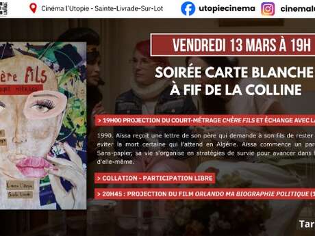 Soirée carte blanche à l’artiste Fif de la Colline