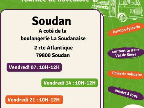 Tournée de l'Epicerie du Val à Soudan