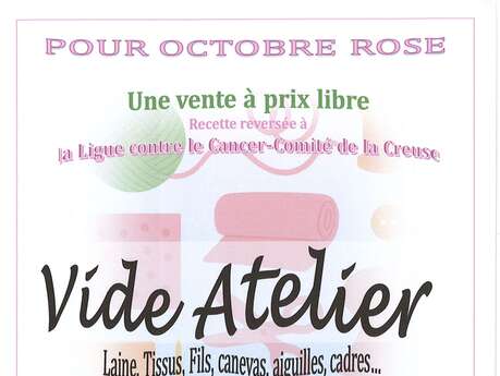 Octobre rose : Vide-atelier