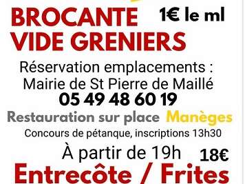 BROCANTE DU 15 AOÛT A SAINT PIERRE DE MAILLÉ