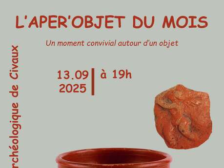 Apér'objet du mois "La céramique sigilée dans les collections du musée"