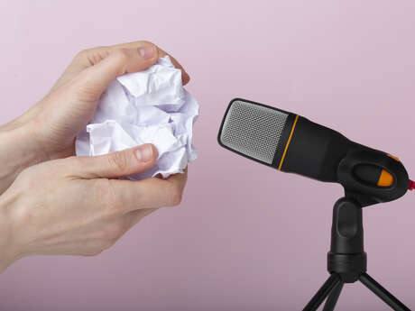 Atelier bruitage à la Médiathèque Aqua-Libris