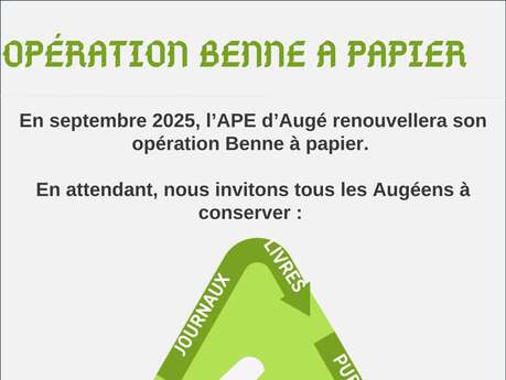 Opération benne a papier Opération benne a papier