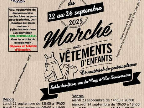 Marché aux vêtements d'enfants
