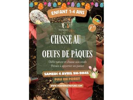 Chasse aux oeufs nature paques
