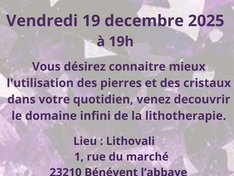 Conférence Les Pierres pour notre Mieux-Etre