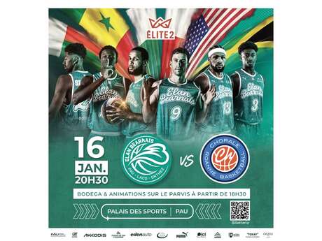 Basket ProB: Elan Béarnais Pau Lacq Orthez Vs Roanne