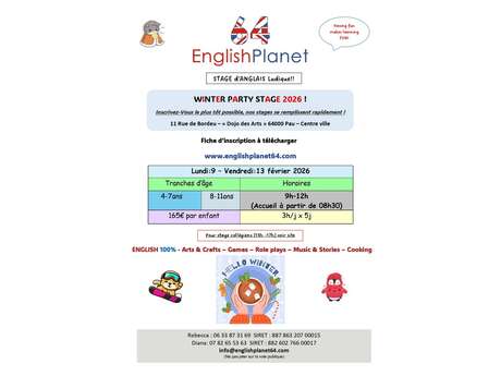 Stage anglais "winter party"
