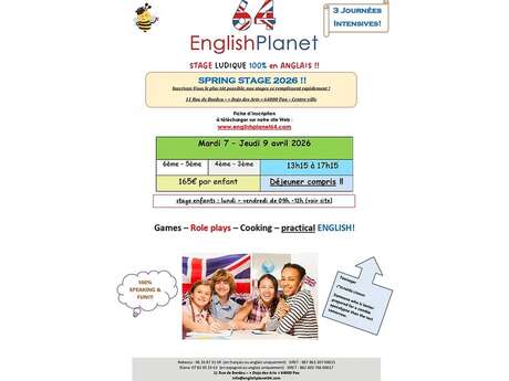 English Planet - Stage anglais collégien "Spring stage"