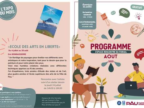 Programme de l'Espace de rencontre du Foirail - Août 2025