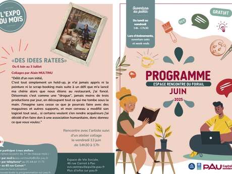 Programme de l'Espace de rencontre du Foirail - Juin 2025