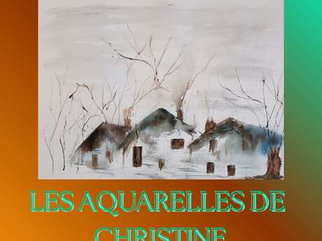 Exposition  Les aquarelles de Christine
